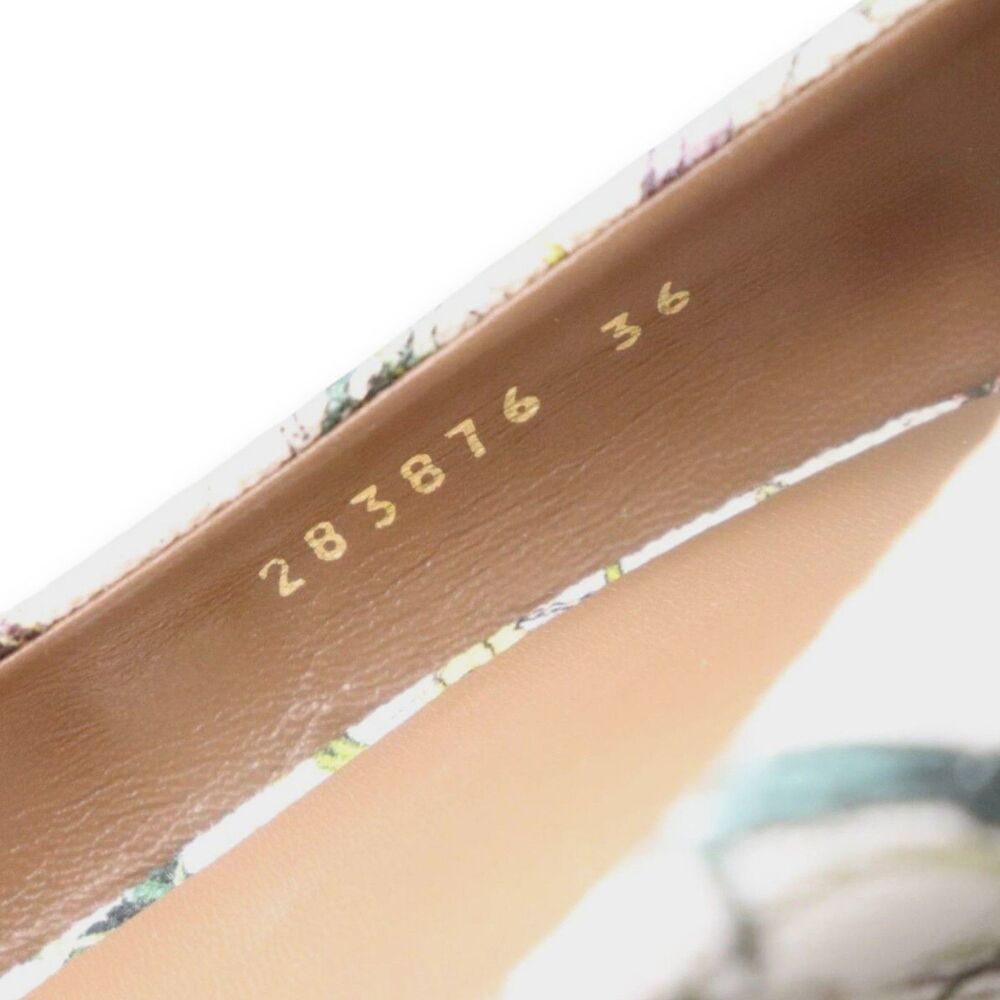 Gucci Flora Horsebit Canvas Espadrille Peep Toe Wedges Size EU 36 / US 5.5 - Picture 11 of 14